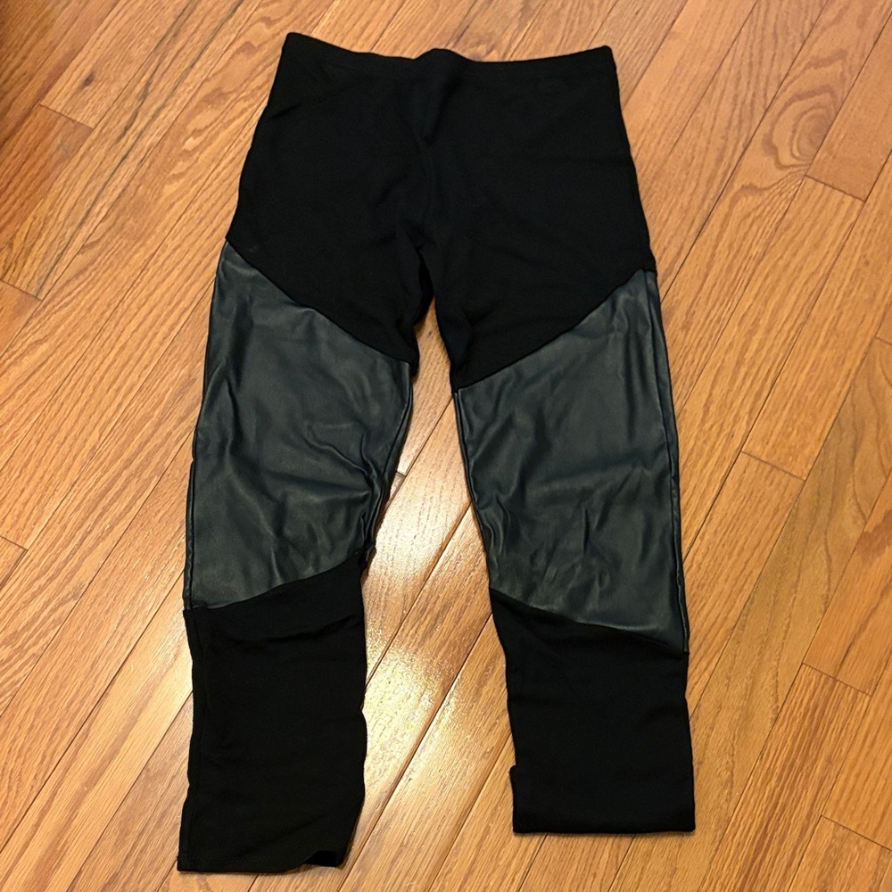 Pinc Premium Black and Gray Kids Leggings